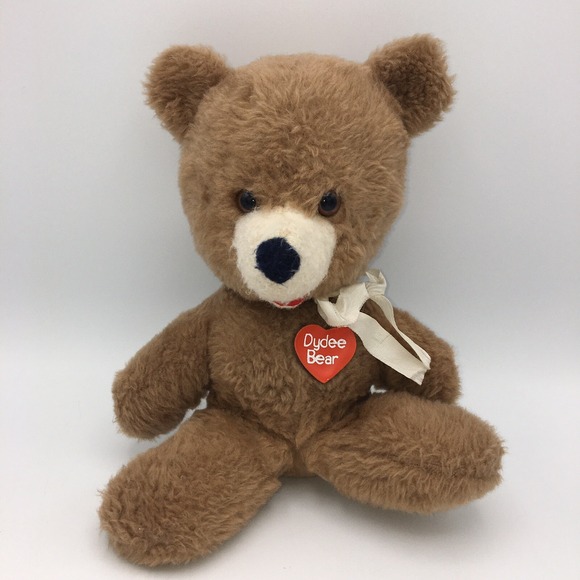 Animal Fair Jackets & Blazers - Vintage Animal Fair Dydee Bear Plush Brown Stuffed Teddy Bear Heart 7016 Haiti